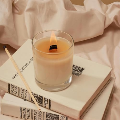 HASTHIP® DIY Wooden Wick Candle Making Kit 156PCS Wicks 25PCS Wick Clip Metal Bases 3 Sheet Round Adhesive Pads Handcraft Handle Kit for Scented Candle HASTHIP® DIY Wooden Wick Candle Making Kit 156PCS Wicks 25PCS Wick Clip Metal Bases 3 Sheet Round Adhesive Pads Handcraft Handle Kit for Scented Candle